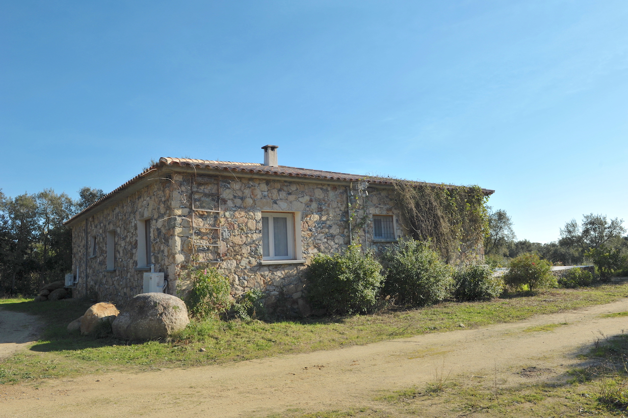 Aghione (secteur Ghisonaccia/Aléria): MAISON EN PIERRE T-5 avec PISCINE dans PROPRIÉTÉ DE 4 HECTARES.