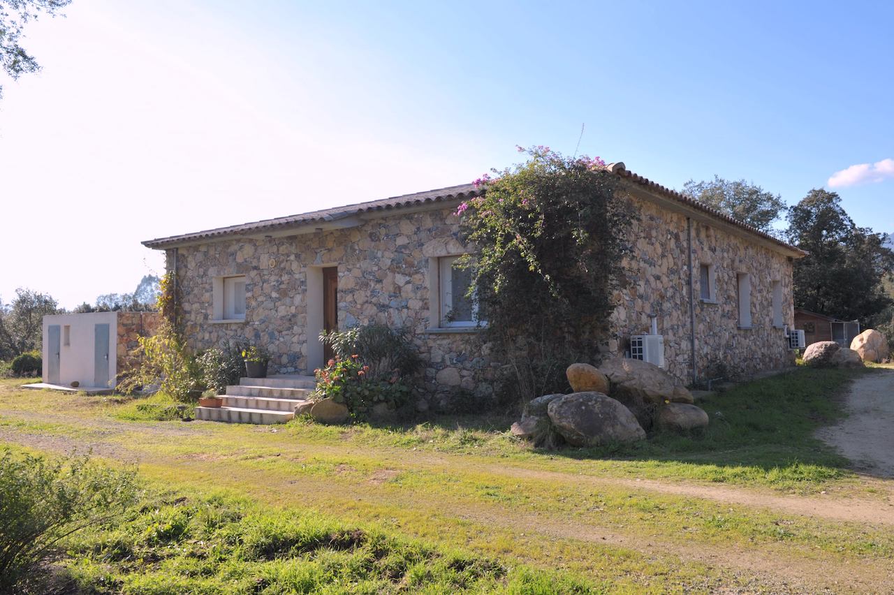 Aghione (secteur Ghisonaccia/Aléria): MAISON EN PIERRE T-5 avec PISCINE dans PROPRIÉTÉ DE 4 HECTARES.