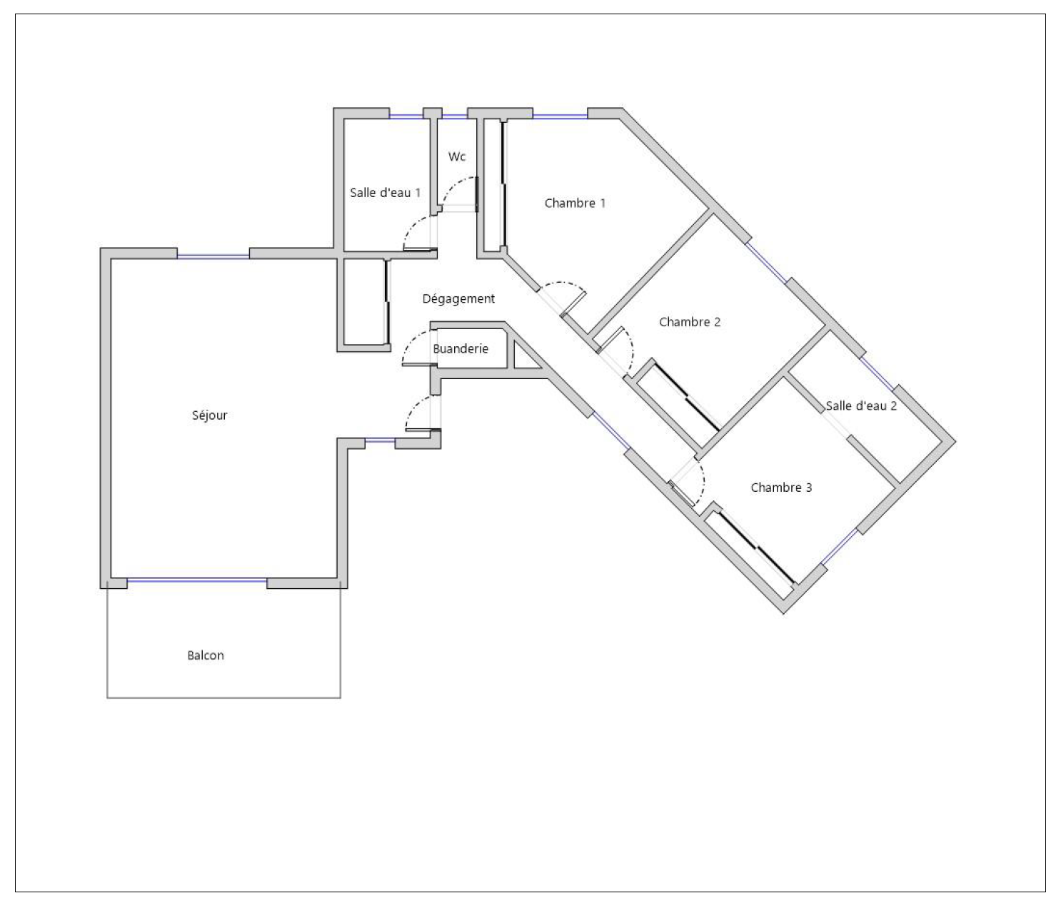Porto-Vecchio Centre à pied, dans secteur calme et résidentiel: APPARTEMENT T-4 lumineux et en PARFAIT ÉTAT (récemment rénové).